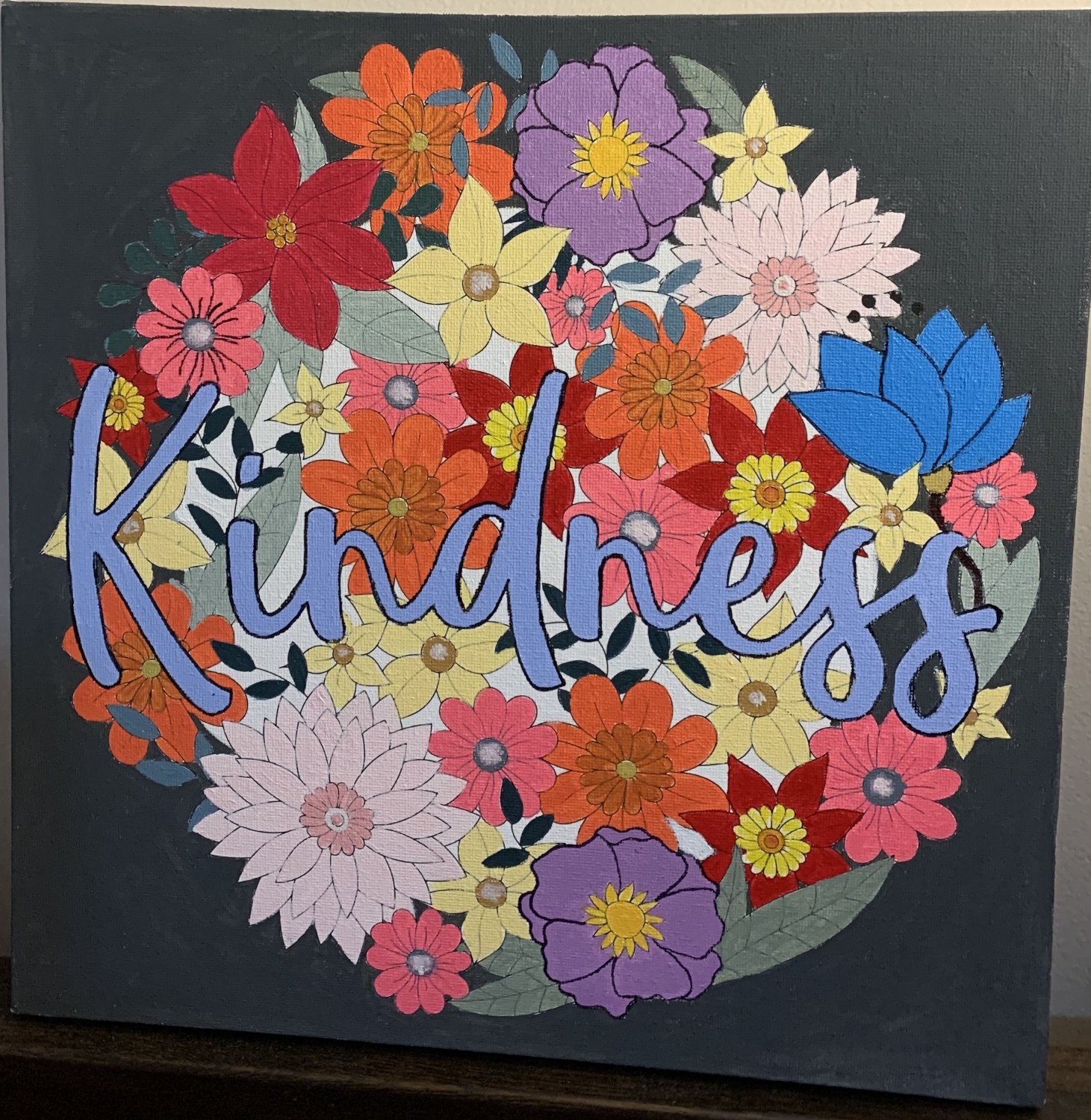 Kindness flower painting