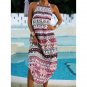 Summer New Style Women's Clothing Positioning Printed Round Neck Sleeveless Dress