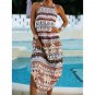 Summer New Style Women's Clothing Positioning Printed Round Neck Sleeveless Dress