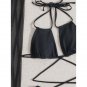 European American New Style Fringed Long Skirt Mesh Three-Piece Swimsuit