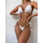European American White Split Swimsuit Two-Piece Bikini Women