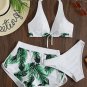 European American New Style Stitching Printed Ladies Split Boxer Shorts Swimsuit Bikini