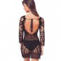 European American Sexy Backless Hollow Lace Crochet Blouse Bikini Skirt