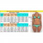 New Split Bikini Ladies Sexy Laced-Up Solid Color Fabric Chest Pad Push-Up Swimsuit