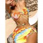 European American New Style Rendering Color Swimsuit Three-Piece Bikini