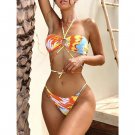 European American New Style Rendering Color Swimsuit Three-Piece Bikini