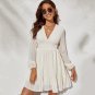 European American New Products Hot-Selling Long-Sleeved V-Neck High-Waisted Classy Commu