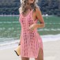 European American New Style Knitted Hollow Vest Blouse Beach Vacation Bikini Outer Short Skirt Sunsc