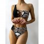 Hot-Selling Ladies Swimsuit Bikini Stitching Sexy Laced-Up One-Shoulder Spli