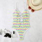 New Ladies One-Piece Swimsuit Chest Hollow Color Printing European American Sexy Slimmer Look Vacati