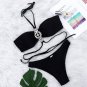 New Style Halter Strap Women Split Swimsuit Luxury Crystal Diamond Bikini