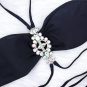 New Style Halter Strap Women Split Swimsuit Luxury Crystal Diamond Bikini