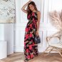 Lace-Up Printed Dress Summer New Style Seaside Beach