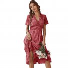 Sexy Dress Long Skirt Summer Short-Sleeved Temperament Big Swing