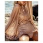 European American New Style Spandex Stretch Net Cardigan Long Sunscreen Clothing Beach Outer Blouse