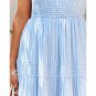 New Style Bohemian Sling Striped Temperament Long Skirt Women's Summer Dress
