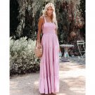 New Style Bohemian Sling Striped Temperament Long Skirt Women's Summer Dress