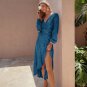 Long Sleeve Dress Vacation Style Autumn Sweet Lace-Up Women's Clothing