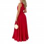 2022 Spring High Waist Red Korean Version Stand-Up Collar Long Skirt With Printed Classy Commuter Sl