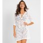 European American Knitted Hollow Chest Strap Beach Sunscreen Shirt Seaside Holiday Skirt Bikini Blou
