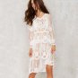 New Lace Embroidered Beach Jacket Long Sleeve Bikini Blouse Swimsuit