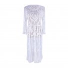 New Lace Embroidered Beach Jacket Long Sleeve Bikini Blouse Swimsuit