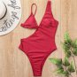 New Style One-Piece Solid Color Triangle Cup Sexy Swimsuit Bikini