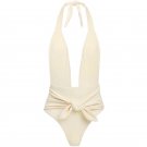 One Piece Swimsuit Female Sexy European American Bikini Halter