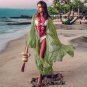 Bikini Blouse Bohemian Seaside Beach Vacation Sunscreen Polka Dot Chiffon Shirt