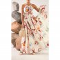 New Style Slim-Fit Large Swing Sling Dress Stitching Printed Long Skirt Beach