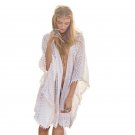 Beach Sunscreen Blouse European American Summer New Style Hollow Laced-Up Bikini Clothing