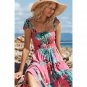 Summer Women's Dress New Style Holiday Sling Printed Skirt