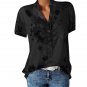 Women Tops V-neck Breathable Stretchy Summer Casual Long Blouses for Dating