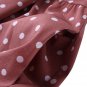 Casual Womens Polka Dot Print Loose Round Neck Short Sleeve Long Maxi Dress