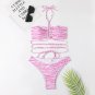 New Style ins Ladies Split Swimsuit Striped Printed Bikini