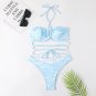 New Style ins Ladies Split Swimsuit Striped Printed Bikini