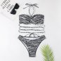 New Style ins Ladies Split Swimsuit Striped Printed Bikini