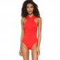 New Style Bikini European American Hot-Selling Sexy Deep V Cross One-Piece Swimsuit