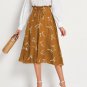 Spring Autumn Skirt Women Small Floral Slimmer Look New Style Long