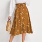 Spring Autumn Skirt Women Small Floral Slimmer Look New Style Long