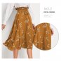 Spring Autumn Skirt Women Small Floral Slimmer Look New Style Long