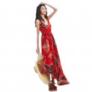Chiffon Sling Dress Female Seaside Vacation Beach New Style Super Fairy Bohemian Long
