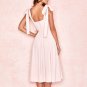 Sexy Sling Printed Lace-Up Irregular A-Line Dress