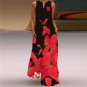 2022 New Style European American Cross-Border Independent Station Women's Sleeveless Long Skirt v-Ne