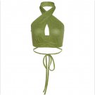 Spring Summer Women's Clothing Fashion Street Shooting Sexy Versatile Slim-Fit Halter Backless