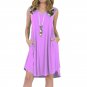 Foreign Trade Hot-Selling Sleeveless Pocket V-Neck Vest Dress