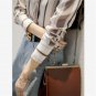 Striped Shirt Women Korean Version Long-Sleeved Chiffon Versatile Loose Bottom