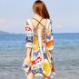 New Printed Hollow Sunscreen Loose European American Hot-Selling Thin Beach Air Conditioning Skirt