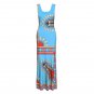 Digital Printed Sleeveless Dress Long Skirt Party