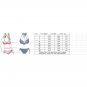 New European American Bikini Beautiful Back Cross Hollow Backless Beach Color Matching Split Swimsui